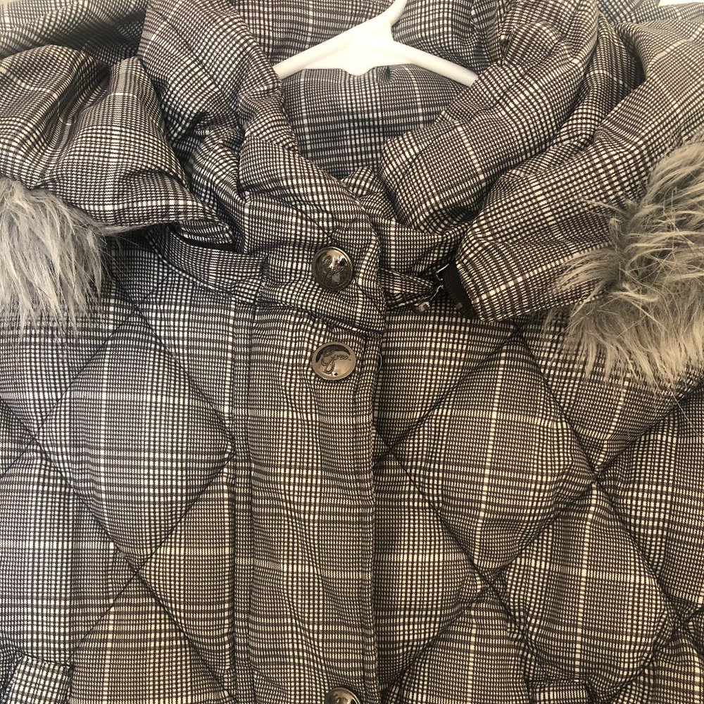 Guess Gray Patterned Winter Jacket - image 2